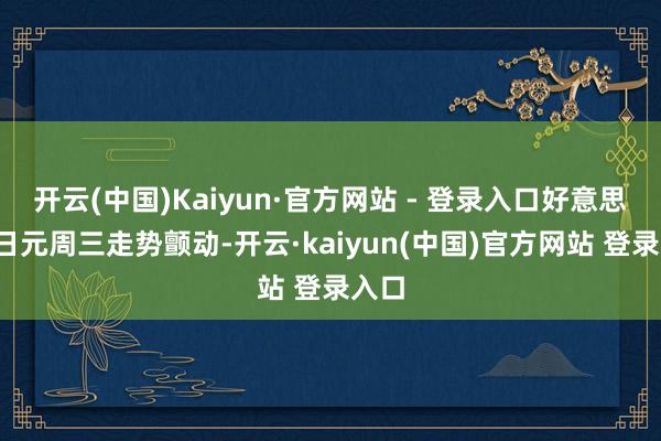 开云(中国)Kaiyun·官方网站 - 登录入口好意思元/日元周三走势颤动-开云·kaiyun(中国)官方网站 登录入口