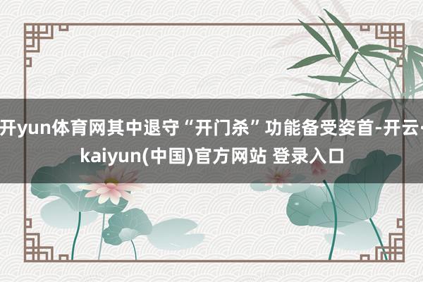 开yun体育网其中退守“开门杀”功能备受姿首-开云·kaiyun(中国)官方网站 登录入口