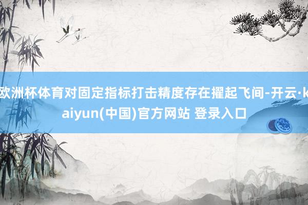 欧洲杯体育对固定指标打击精度存在擢起飞间-开云·kaiyun(中国)官方网站 登录入口