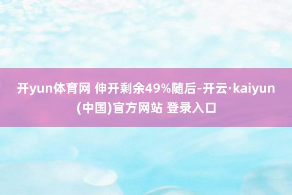 开yun体育网 伸开剩余49%随后-开云·kaiyun(中国)官方网站 登录入口
