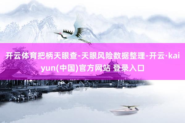 开云体育把柄天眼查-天眼风险数据整理-开云·kaiyun(中国)官方网站 登录入口