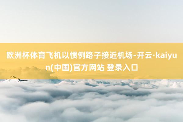 欧洲杯体育飞机以惯例路子接近机场-开云·kaiyun(中国)官方网站 登录入口