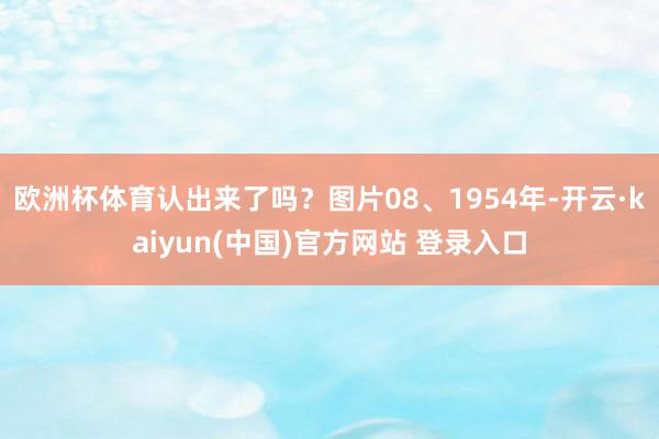 欧洲杯体育认出来了吗？图片08、1954年-开云·kaiyun(中国)官方网站 登录入口