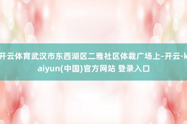 开云体育武汉市东西湖区二雅社区体裁广场上-开云·kaiyun(中国)官方网站 登录入口