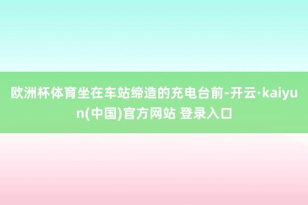 欧洲杯体育坐在车站缔造的充电台前-开云·kaiyun(中国)官方网站 登录入口