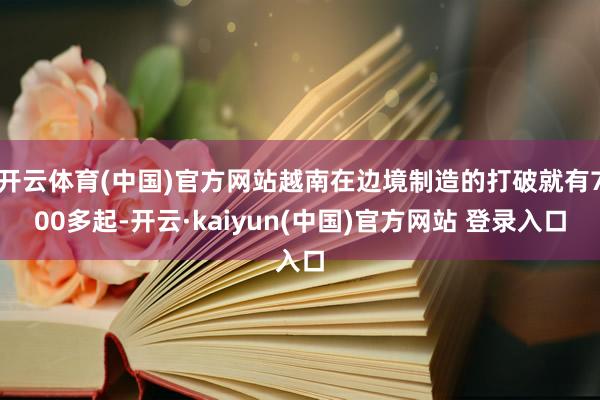 开云体育(中国)官方网站越南在边境制造的打破就有700多起-开云·kaiyun(中国)官方网站 登录入口