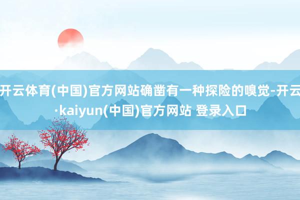 开云体育(中国)官方网站确凿有一种探险的嗅觉-开云·kaiyun(中国)官方网站 登录入口