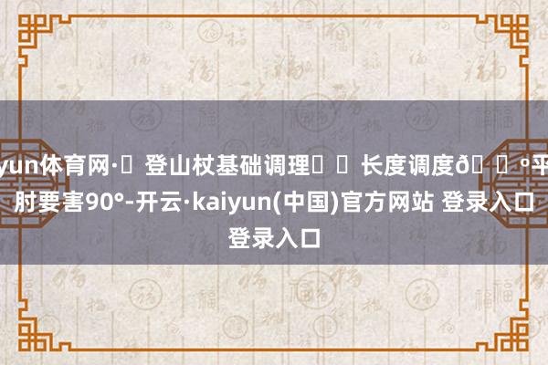开yun体育网·✅登山杖基础调理♦️长度调度🔺平路肘要害90°-开云·kaiyun(中国)官方网站 登录入口